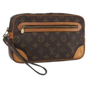 LOUIS VUITTON Monogram Marly Dragonne GM Clutch Bag M51825 LV Auth ka1067